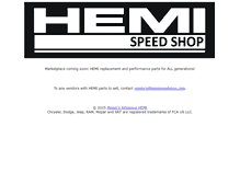 Tablet Screenshot of hemispeedshop.com
